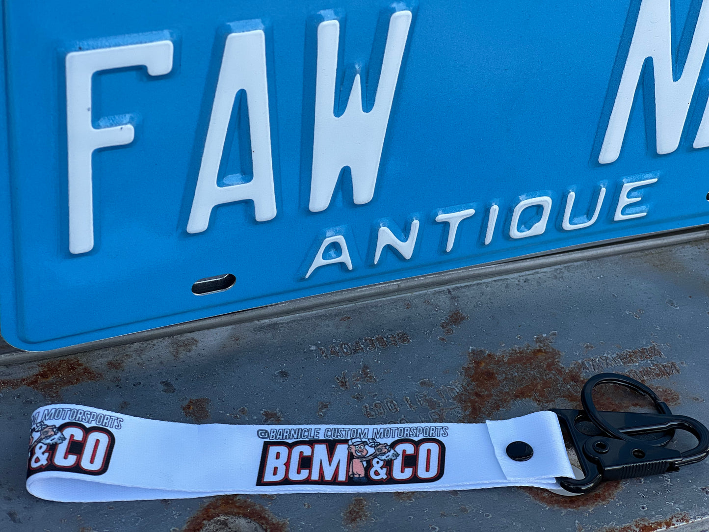 White BCM Lanyard