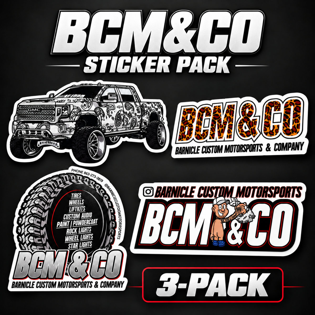 BCM&CO Sticker Pack
