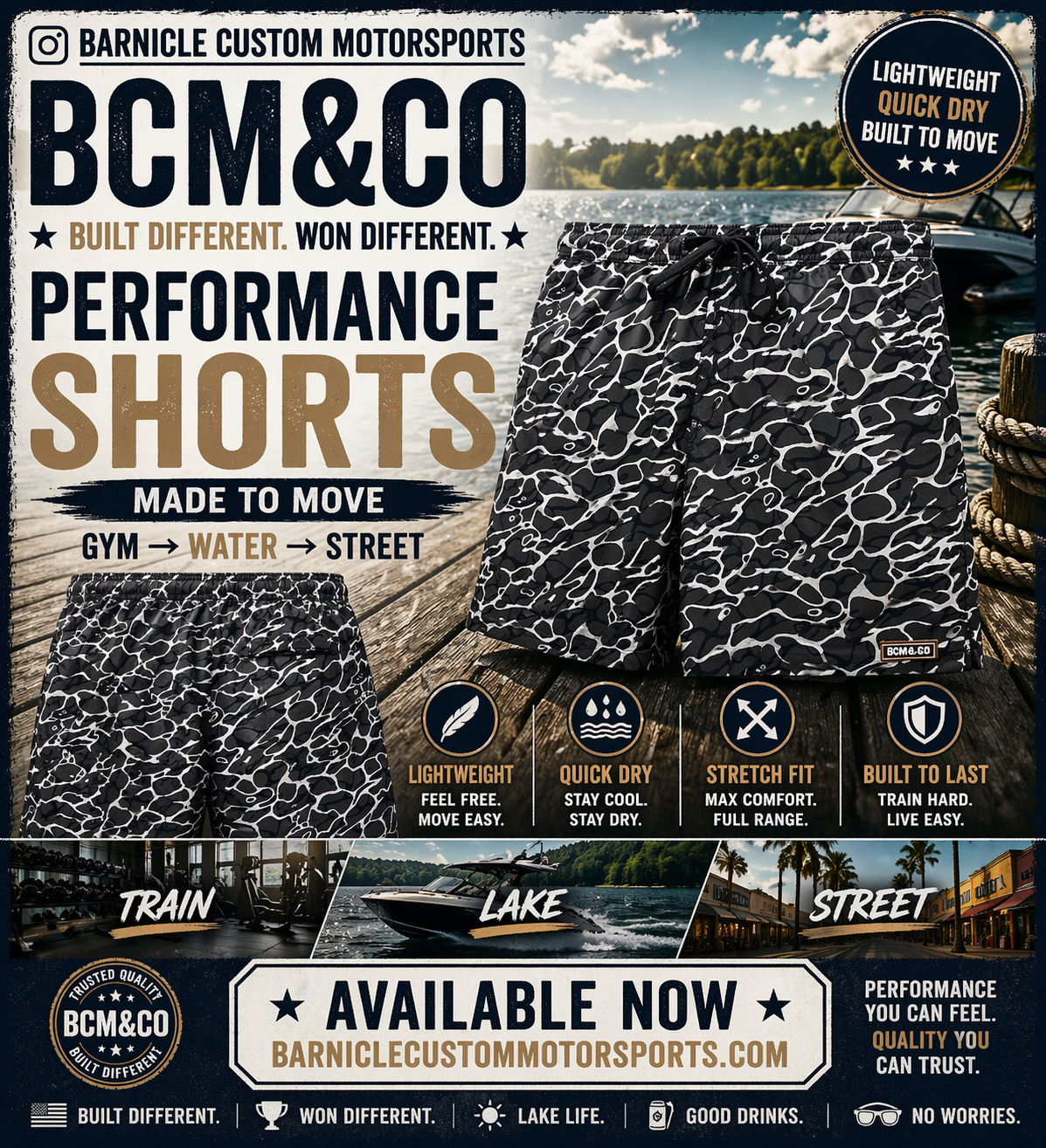 Fishing Camo Shorts