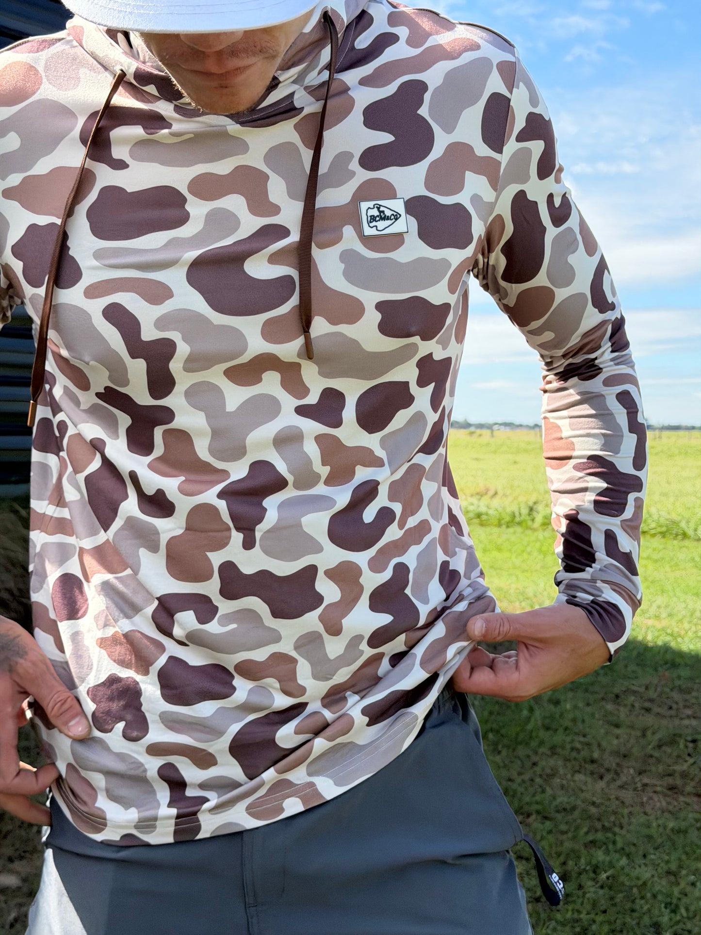 BCM&CO. Performance Pullover Hoodie (Wetlands Duck Camo)