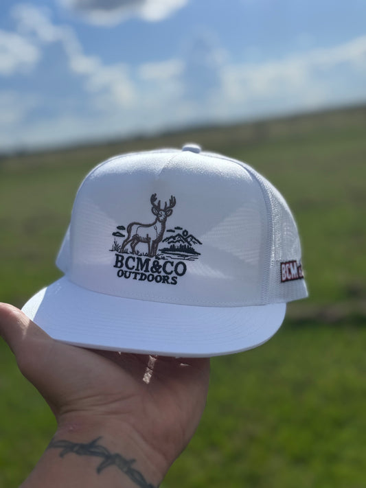 BCM & Co Outdoors Deer Hat White  
