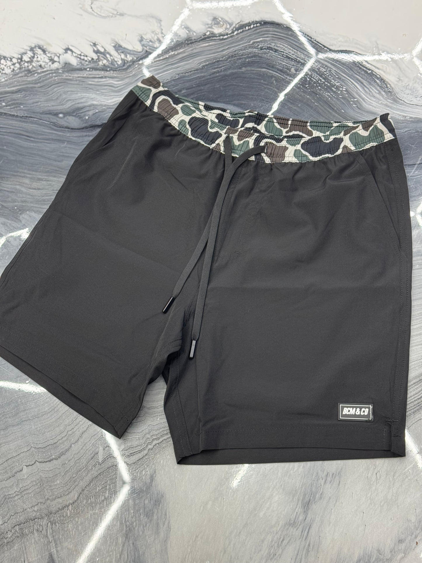 Black shorts & Camo Waistband