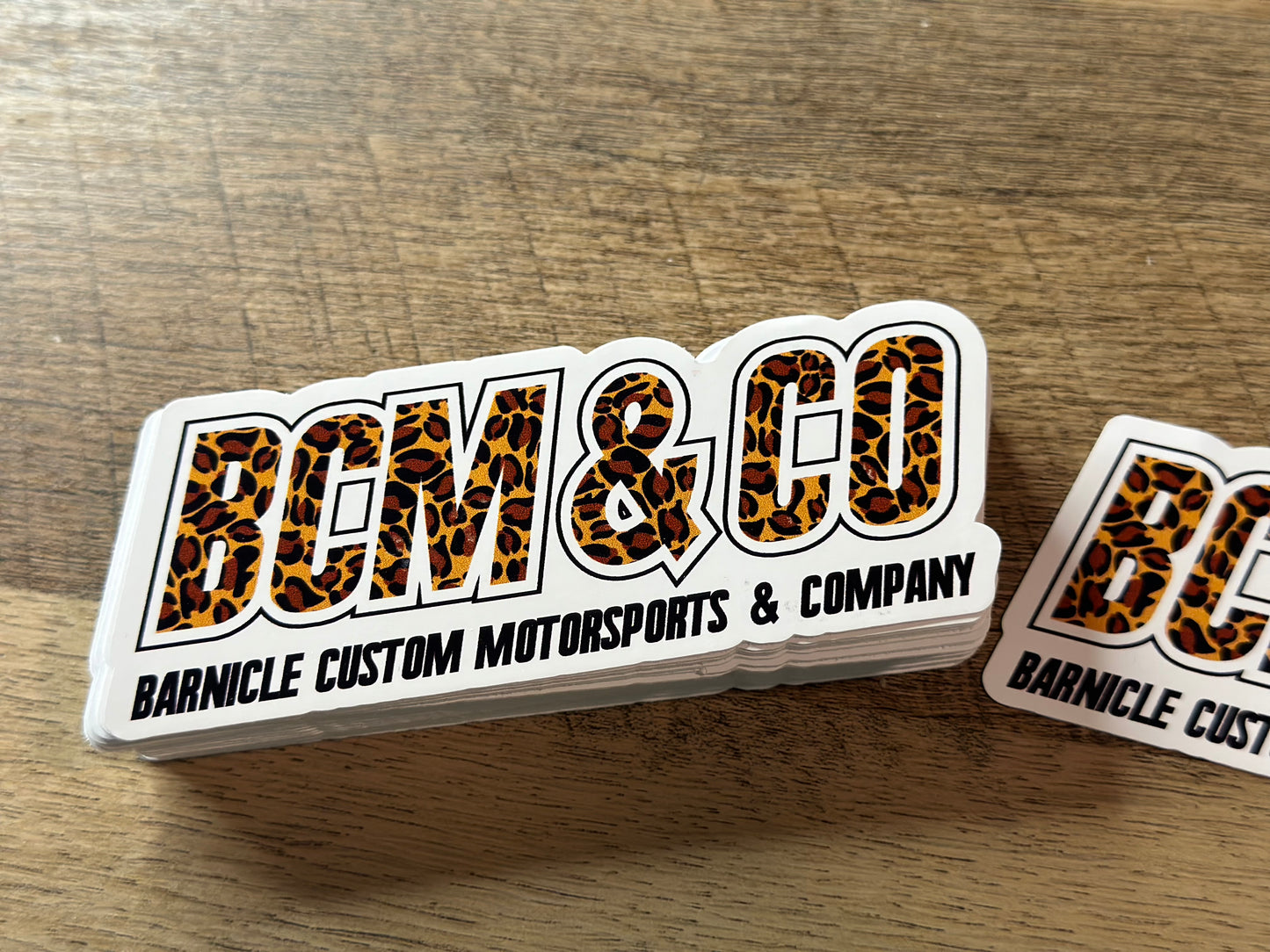 Cheetah Print BCM & Co Decal