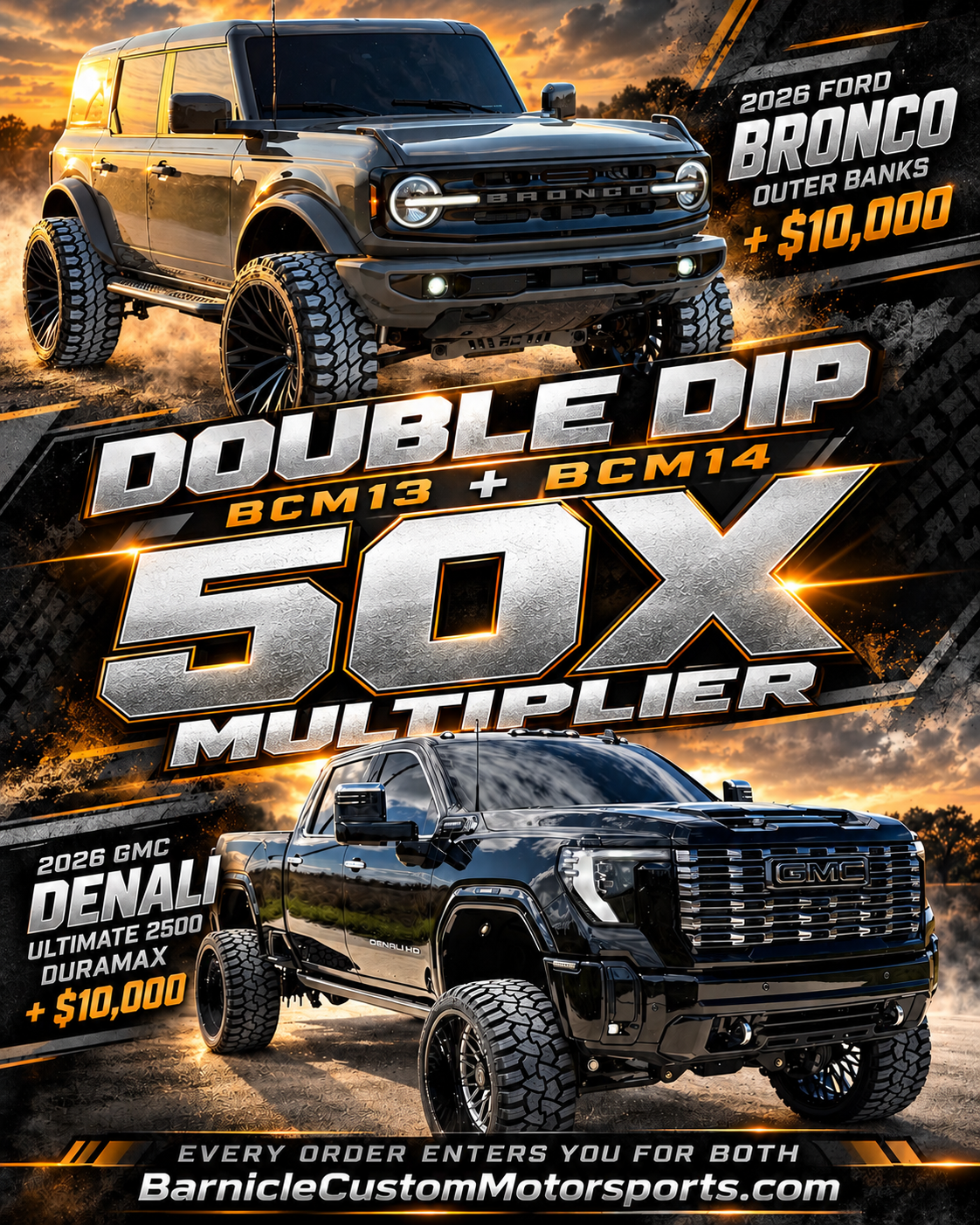 BCM13 + BCM14 Double Dip Entry Package | 2026 Bronco + Denali Ultimate Duramax