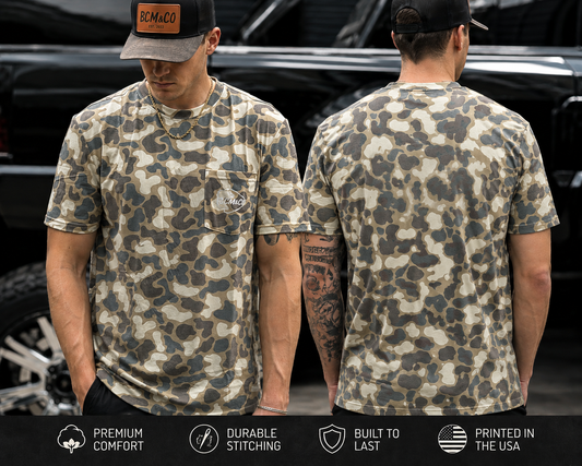 “Washed” Duck Camo Pocket T-Shirt 25,000🎟️’s