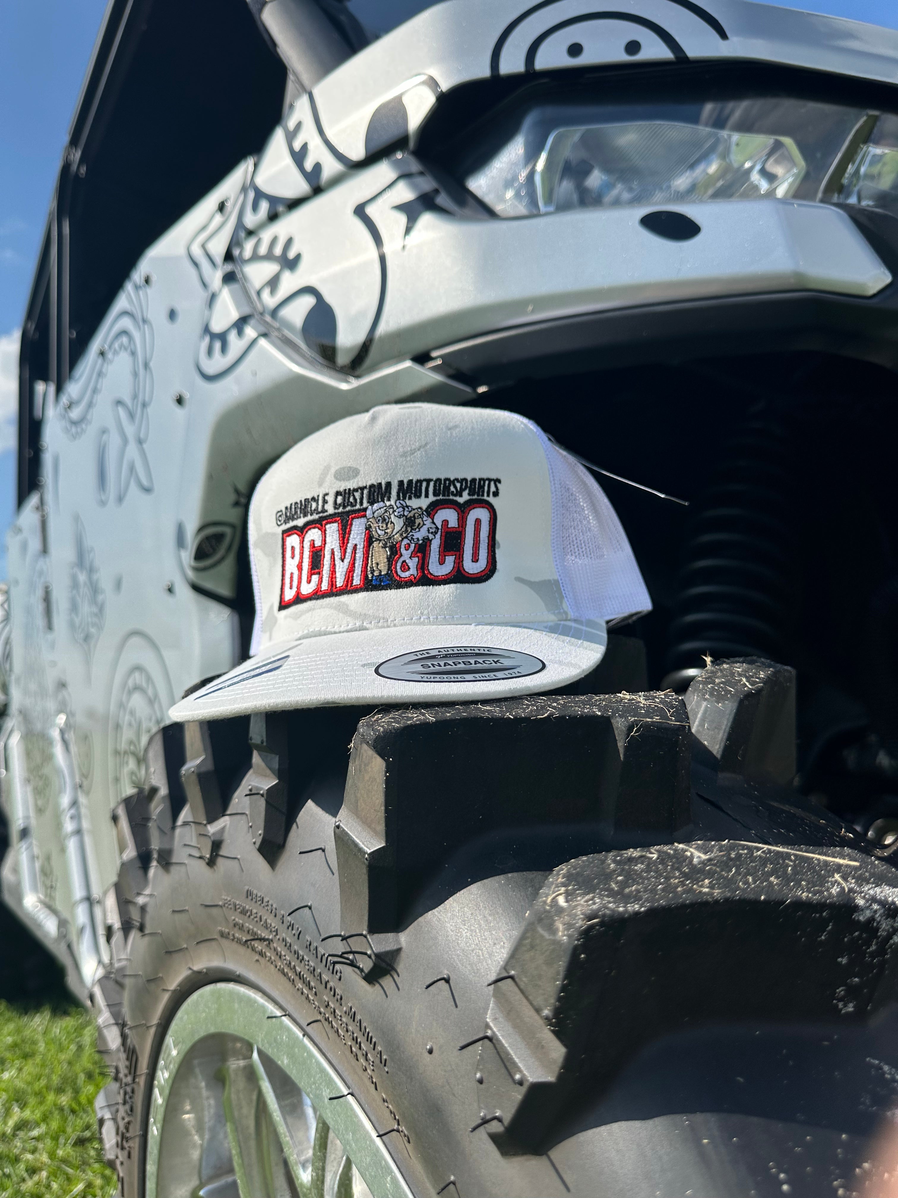 BCM & CO White Camo Hat – BarnicleCustomMotorsports