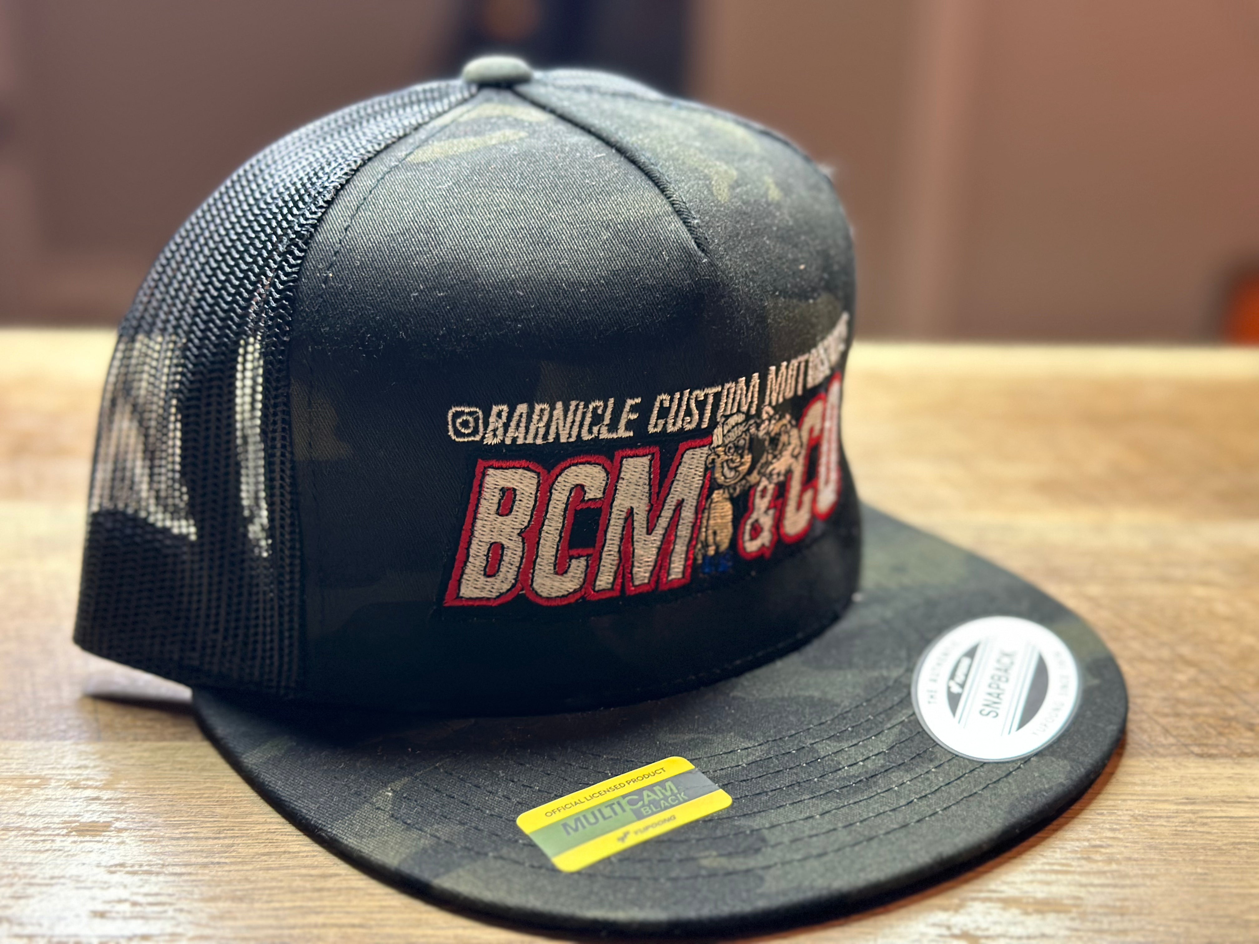 Black Multi Camo BCM & CO. Hat – BarnicleCustomMotorsports